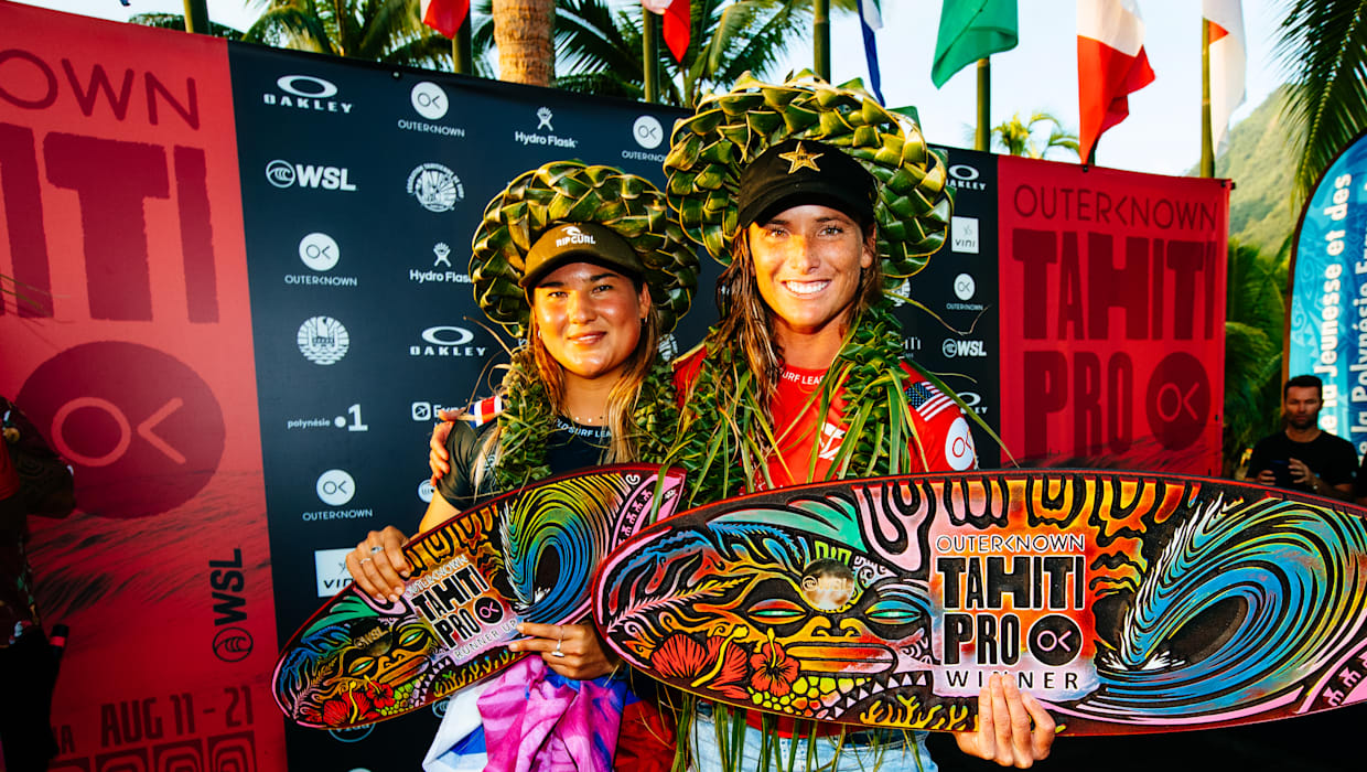 Brisa Hennessy makes WSL Final 5 as Miguel Pupo and Courtney Conlogue win Tahiti Pro