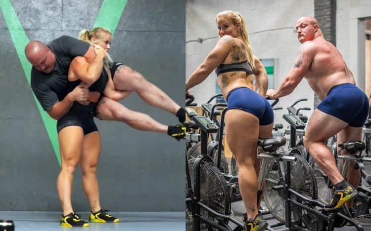CrossFit Athlete Dani Speegle Squats The 2023 WSM Mitchell Hooper On Her Back