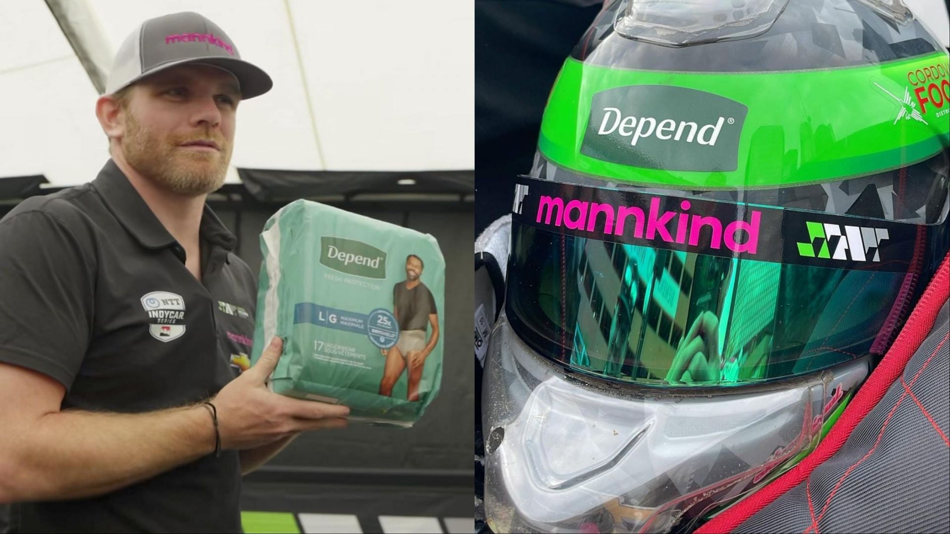 Diaper brand cashes in on Conor Daly’s ‘peeing in car’ Indy 500 moment at the Detroit GP